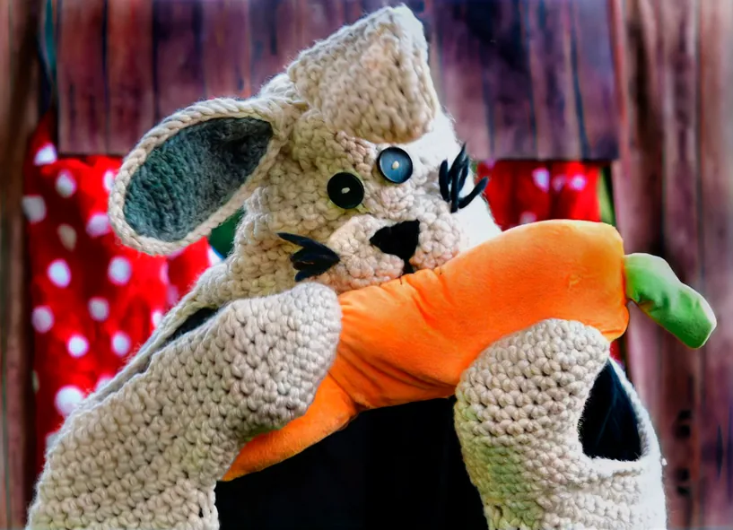Der Hase mit seiner Möhre